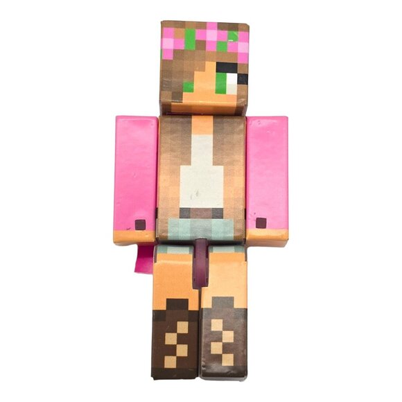 Mattel 2017 Minecraft Action Figure Lot of 5 Zombie Flower Girl Witch Steve Alex - Picture 6 of 16